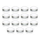 PATIKIL 直径33 mm フラット凸レンズ 15個 高さ8mm アクリルLED光学凸レンズ エッジ付き フラッシュライト 車 自転車 ヘッドランプ スポットライト用 透明
