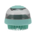 CAPASTEC ペットブラシ 肌を清潔 猫ブラシ 犬ブラシ お風呂用 ペット用入浴ブラシ シャンプー収納付き 丸洗い可能 抜け毛取り マッサージ 長毛 短毛 ...