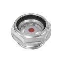 M METERXITY エアコンプレッサーオイルサイトグラス M24 x 1.5mm 強化ガラス リークなし 六角オイル液位計フィッティング W Oリング エアコンプレッサー/ポンプ/タンク サイトプラグ ウィンドウ