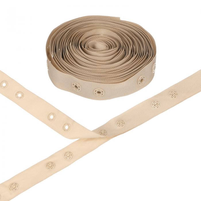 M METERXITY プラスチックスナップボタン 5ヤード プラスチックスナップ ポリエステルテープフック＆ア..