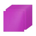 PATIKIL 10シートのローズレッドグリッターカードストックペーパー 10 x 10インチ 250gsmスクエアプレミアムスパークリーペーパークラフトカード...