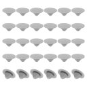 PATIKIL 10mm Diameter Silicone Round Snap、30個入りのタイプロック家具用ホールプラグボタンワイドエッジ保護カバー、シールバルクヘッドシリンダー用10-11mmホールに適合、グレー(3)