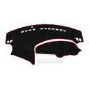 HOPESPANNER マツダ3に対応 アクセラ BL MazdA3用 M3 BL 2009-2013用 ダッシュボードマット ダッシュボードカバー 保護マット 車用 ダッシュマット アクセサリー スエード素材 色褪せ防止 映り込み軽減 ブラック レッドライン 1Pセット 右ハンドル専用