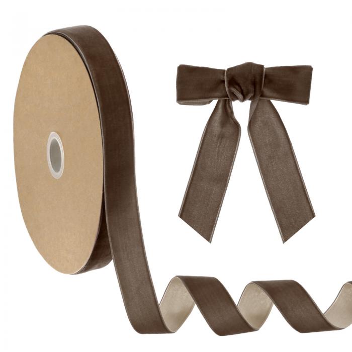 M METERXITY 薄いベルベットリボン 1"25ヤード片面クリスマスリボン クリスマスツリー/ギフト包装/花束..