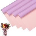 M METERXITY 20シートの花束用ラッピングペーパー 23インチの両面ピンク&パープルBO PP防水フラワーラッピングペーパー ウェディング/パーティー...