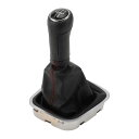 Partuto 5段階マニュアルギアシフトノブ付きカバー - Volk-swa-genに対応・ポロ2010-2013用のカーシフトレバーノブとカバー - プラス...
