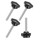 M METERXITY 4個入りスタークランピングノブ 機械/電子機器/家具/傘ベース用 M8x60mmメススレッド手締めネジ マシンハンドル交換【ステンレス鋼...