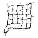 A ABSOPRO オートバイ用ラゲッジカーゴネット 40x40cm ブランジーカーゴネット ブラック 1個