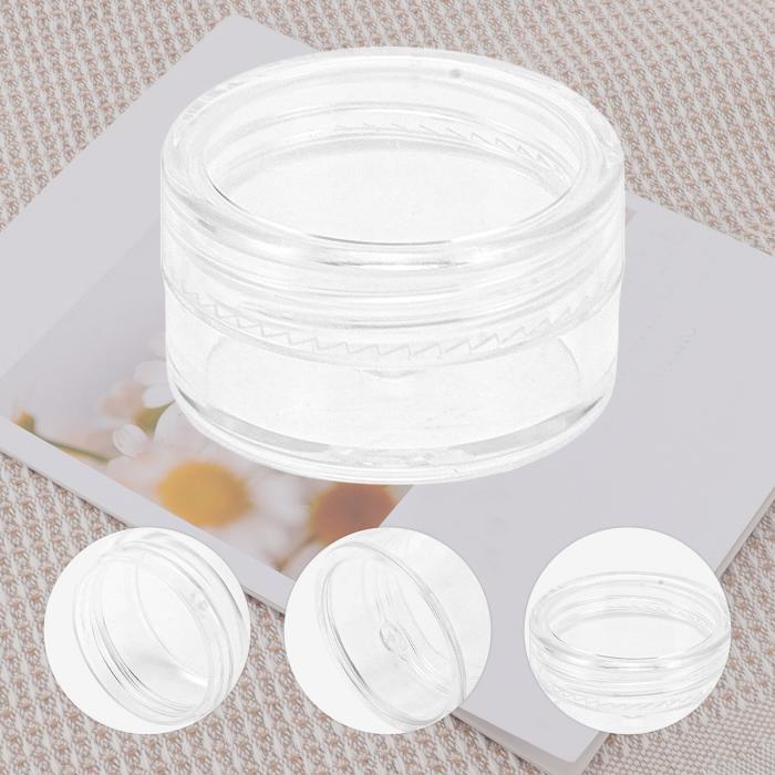 VOCOSTE 小分け丸ケース クリームケース クリーム用容器 詰め替え容器 小分け容器 小物用収納 透明 便利 出張 旅行用 10個 5g