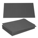 PATIKIL 7x5x0.1" チップボードシート 10枚 100PT 厚ブックボード バインダーボード 頑丈なブックバインディング用品 ブックバインディングカバー用 黒