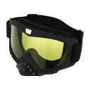 RATCHROLL バイク ゴーグル オートバイゴーグル 防塵防風 広い視野 UVカット 耐衝撃 ヘルメット対応 アウトドア スポーツ スキー 男女兼用 1個 黒 黄