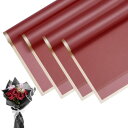M METERXITY 20シートの花束用ラッピングペーパー 23インチ ワインレッド ゴー ルドエッジ BO PP防水フラワーラッピングペーパー 花包装 DI...