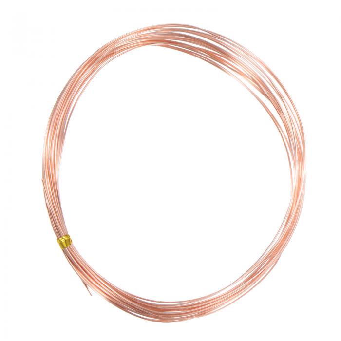 M METERXITY 99.9%ソフト銅線 23ゲージ16FT純銅線 DIYクラフト/宝石作り/ガーデニング/ビーズ クラフト..