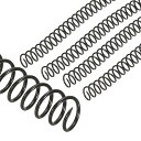 PATIKIL 14mm(9/16インチ)プラスチックス パイラルバインディングコイル 20個バインディングス パイラル 115枚収容 3:1ピッチバインディングス パイラル 黒(3)