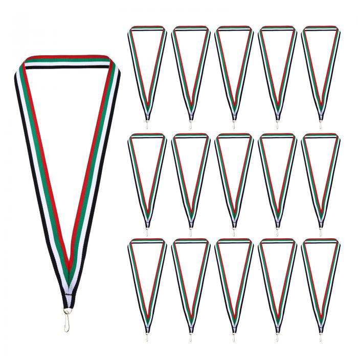 PATIKIL アワードネックリボン、25個入りのポリエステルメダルランヤード、スナップクリップ付きのブ ..