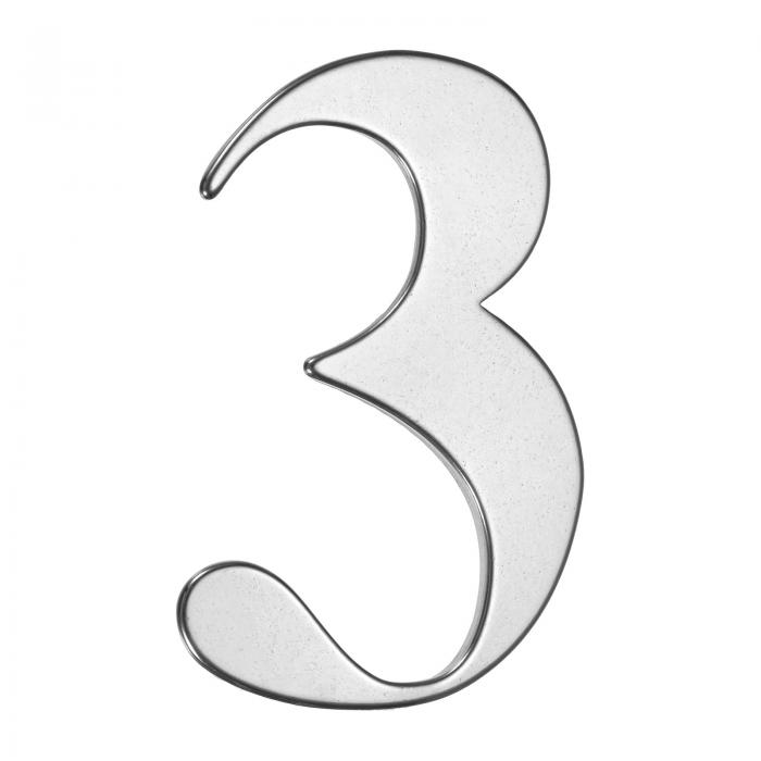 M METERXITY 1パックの自己粘着式ハウスナンバー、5"304ステンレススチールメールボックスナンバーアド..