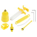 BULLSPANN 1セット ブレーキブリーディングキット 自転車油圧ディスクブレーキオイルミネラル 自転車ブレーキ修理ツール MTB用油圧ブレーキブリーディン...