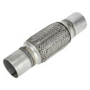 TUCKBOLD 車両排気フレックスパイプ 2.36インチ OD フレキシブルブレード排気管 | ユニバーサルフレキシブルパイプチュービング シルバートーン 1個