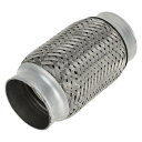 TUCKBOLD 車両排気フレックスパイプ 2.71インチ OD フレキシブルブレード排気管 | ユニバーサルフレキシブルパイプチュービング シルバートーン 1個