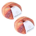 CAPASTEC 毛糸 ポンポンウール モヘア カラフル 編み糸 編み物 極太 装飾 1玉25g/2玉セット コ ットン ふわふわ 並太 織り楽 90%ポリエス...