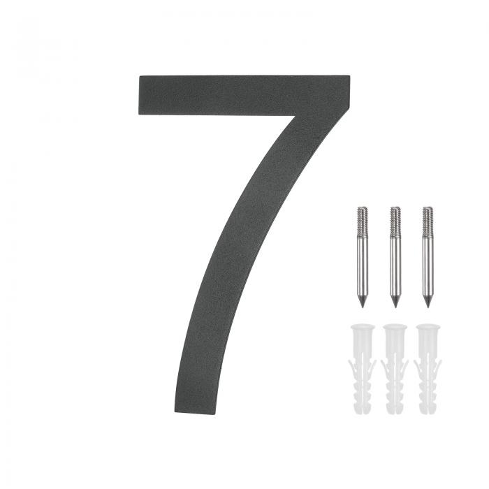 M METERXITY 5"304ステンレススチールフロー ティングハウスナンバー モダンハウスナンバー7 釘キット..