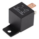 A ABSOPRO 4 Pins 80A 12V オートリレー マルチパーパス 防水 カーリレー ブラック 1 個