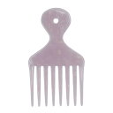 VOCOSTE ワイドトゥース アフロヘアピックコーム ヘアスタイリングツール 男性用 女性用 プラスチック 12.2 cm 紫