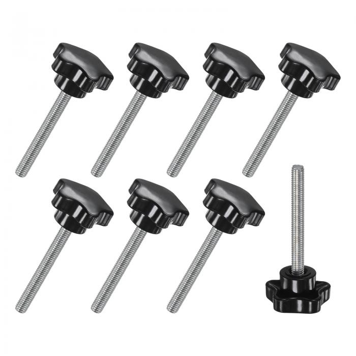 M METERXITY 8個入り スタークランピングノブ 機械/電子機器/家具/傘ベース用 M6x50mmメススレッド手締..