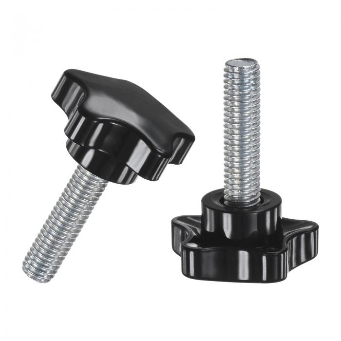 M METERXITY 2個入りスタークランピングノブ 機械/電子機器/家具/傘ベース用M10x35mmメススレッド手締..