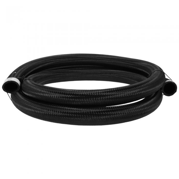 INFINAUTO AN20 燃料ラインホース 20AN 9ft バキュームホース 自動車用燃料ホース カー CPEラバー ナイロン編み込み ブラック