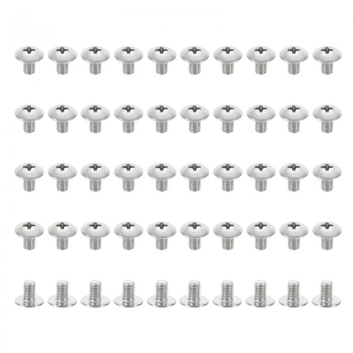 PATIKIL 10#-32x5/16" 十字穴 トラスヘッド ボルト スクリュー 50個 UNC 十字穴304 ステンレス スチー..