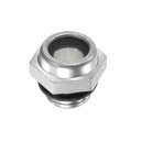 M METERXITY エアコンプレッサーオイルサイトグラス M12 x 1.25mm 強化ガラス リークなし 六角オイル液位計フィッティング W Oリング エアコンプレッサー/ポンプ/タンク サイトプラグ ウィンドウ