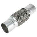 TUCKBOLD 車両排気 フレックスパイプ 2.55インチ OD 排気管 フレキシブルブレード | ユニバーサル フレキシブルパイプチュービング シルバートーン 1個