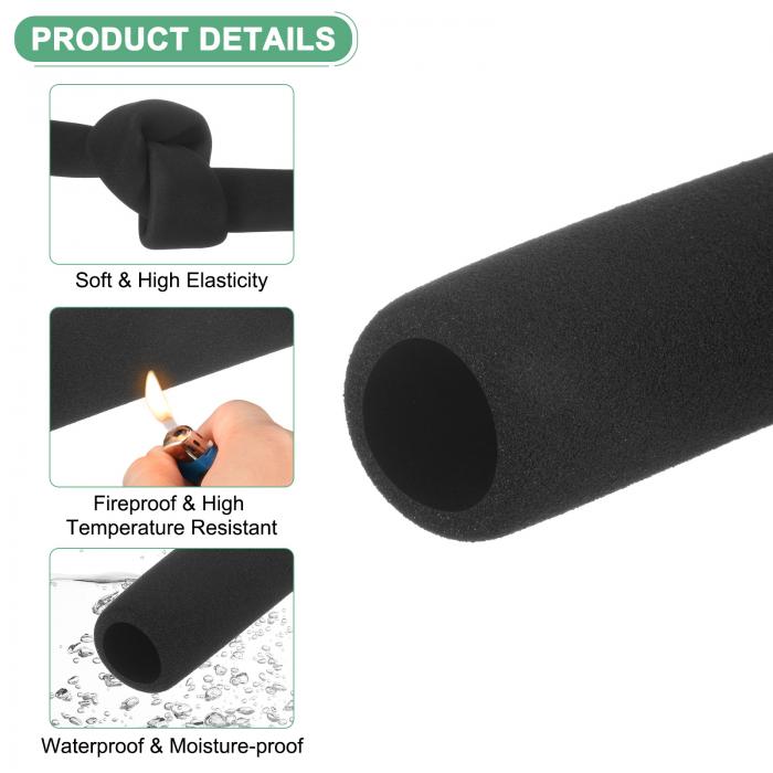 M METERXITY 2個入り パイプ断熱フォームチューブ 内径21mm 外径31mm 長さ118mm 柔...
