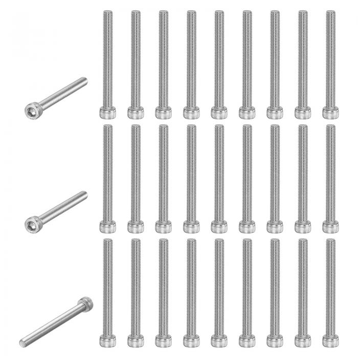 M METERXITY 50個パックのソケットヘッドキャップボルトM5x55mm 0.8mmピッチボタンヘッドソケットボル..