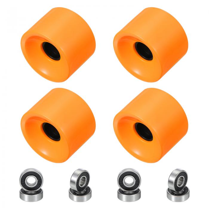 PATIKIL 70mm スケートボードホイール 1セット 78A 硬度 ストリートホイール PU クルーザーホイール 60..