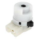 VekAuto Hyundaiに対応・アクセント1996-2000用イグニッションスタータースイッチ互換品、耐久性のあるプラスチック製ホワイトイグニッションキースイッチスターター