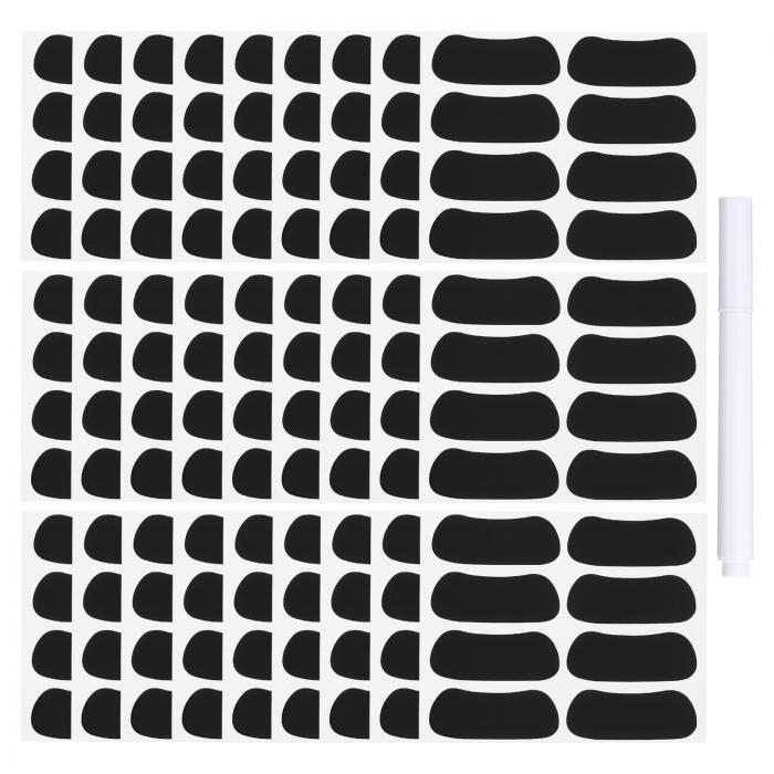 PATIKIL 112 ペア スポーツ用 アイ黒ステッカー アンダーアイ黒ストリップフットボールフェイスステッ..