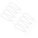 PATIKIL 10.6インチ 格納式スプリングコイルストラップ 8個の薄いプラスチックス パイラル伸縮キーホルダーストラップコード キーIDパスタグ用 透明
