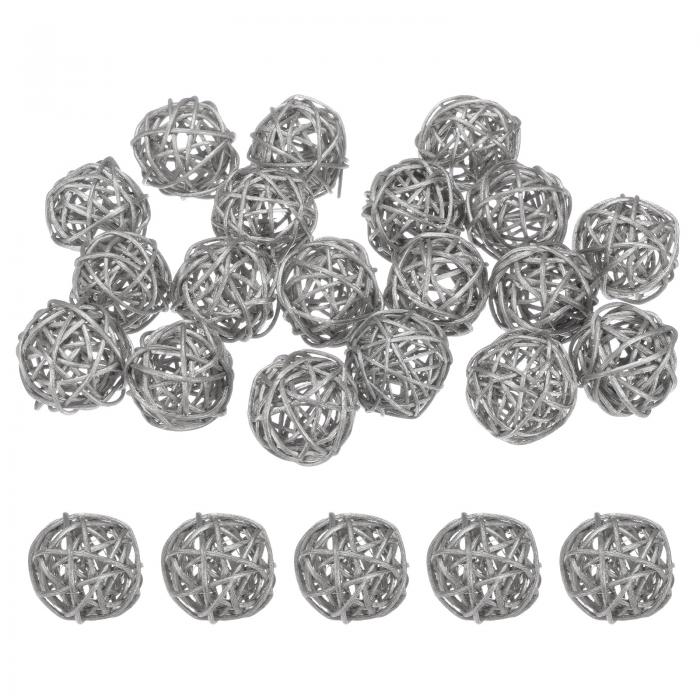 M METERXITY 20パック ウィッカーラタンボール 40mm/1.6