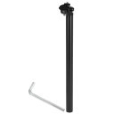 INFINAUTO バイクシートポスト30.4x450mm バイクサドルポスト シートチューブ アルミニウム合金 ブラック エクストラロング アジャスタブルアングル フィックスクリップ付き