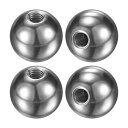 M METERXITY 4個のネジ付きボールナットノブ M6x20mm 304ステンレス鋼 女性用ボールナットキャップ 照明器具/機械/DIY用 丸いソリッドス...
