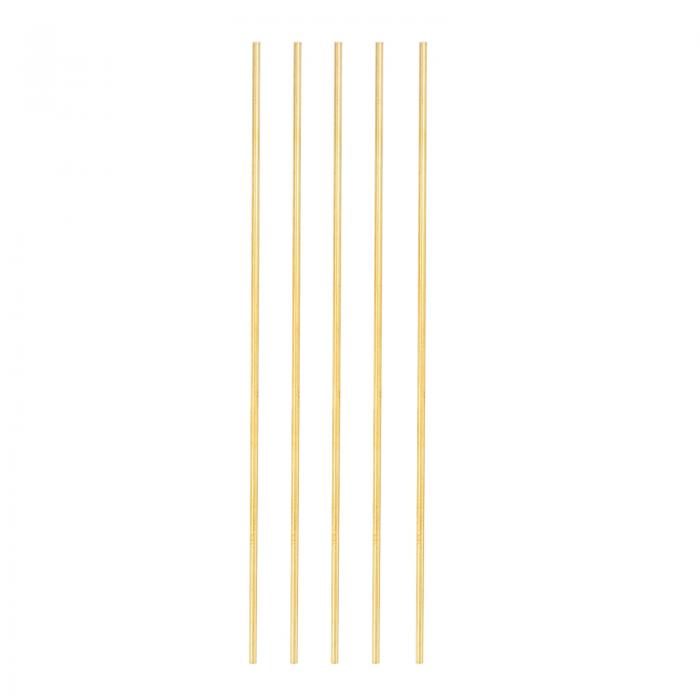 PATIKIL 真鍮丸棒5本 2.5mm x 8"旋盤用棒材 H62真鍮丸棒 DIYクラフト製作用ハードウェアノベルティモデルカー飛行機船 銅