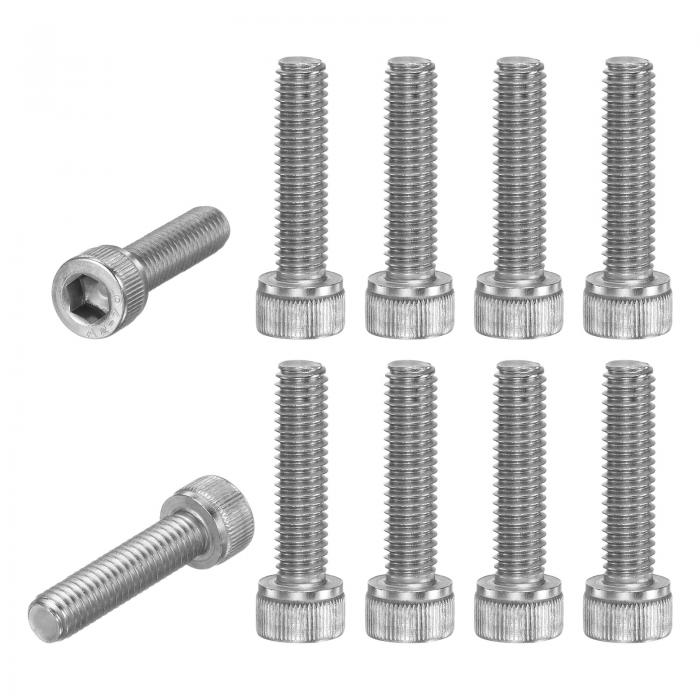 M METERXITY 10個パックのソケットヘッドキャップボルトM6x25mm 1mmピッチボタンヘッドソケットボルト3..