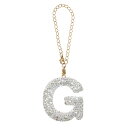 PATIKIL レターバッグ装飾 ブリンググリッターレター装飾初期レターキーチェーン 女性用バッグアクセサリーバックパックトートバッグカップDIYクラフト ホワイト g形