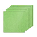 PATIKIL 10シートのライトグ リーンのグリッターカードストックペーパー 10x10インチ 250gsmのスクエアプレミアムスパークリーペーパークラフトカ...