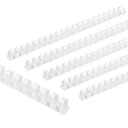 PATIKIL 20mm(3/4インチ)プラスチック製バインディングコム 50個入り21リングコムバインディングス パイン150枚収容レターサイズ用紙束ノートカ...