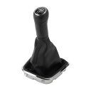 Partuto カバー付き5段階マニュアルギアシフトノブ - Volk-swa-genに対応 ポロ 2014-2017用のカーシフトレバーノブ - プラスチック...