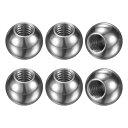 M METERXITY 6個のねじ込みボールナットノブ M6x12mm 304ステンレス鋼女性ねじボールナットキャップ 照明器具/機械/DIY用 丸い実ネジキャ...