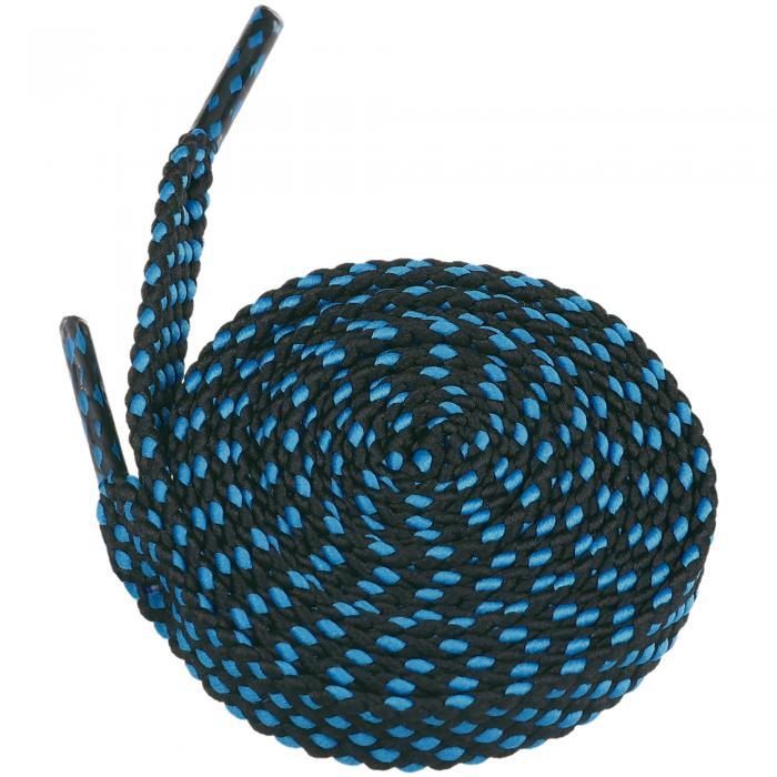 Elerevyo フラット靴ひも アスレチック 水玉 二層靴ひも スニーカー スポーツ シューズ用 2ペア ネイビーブルー 140cm/55.12